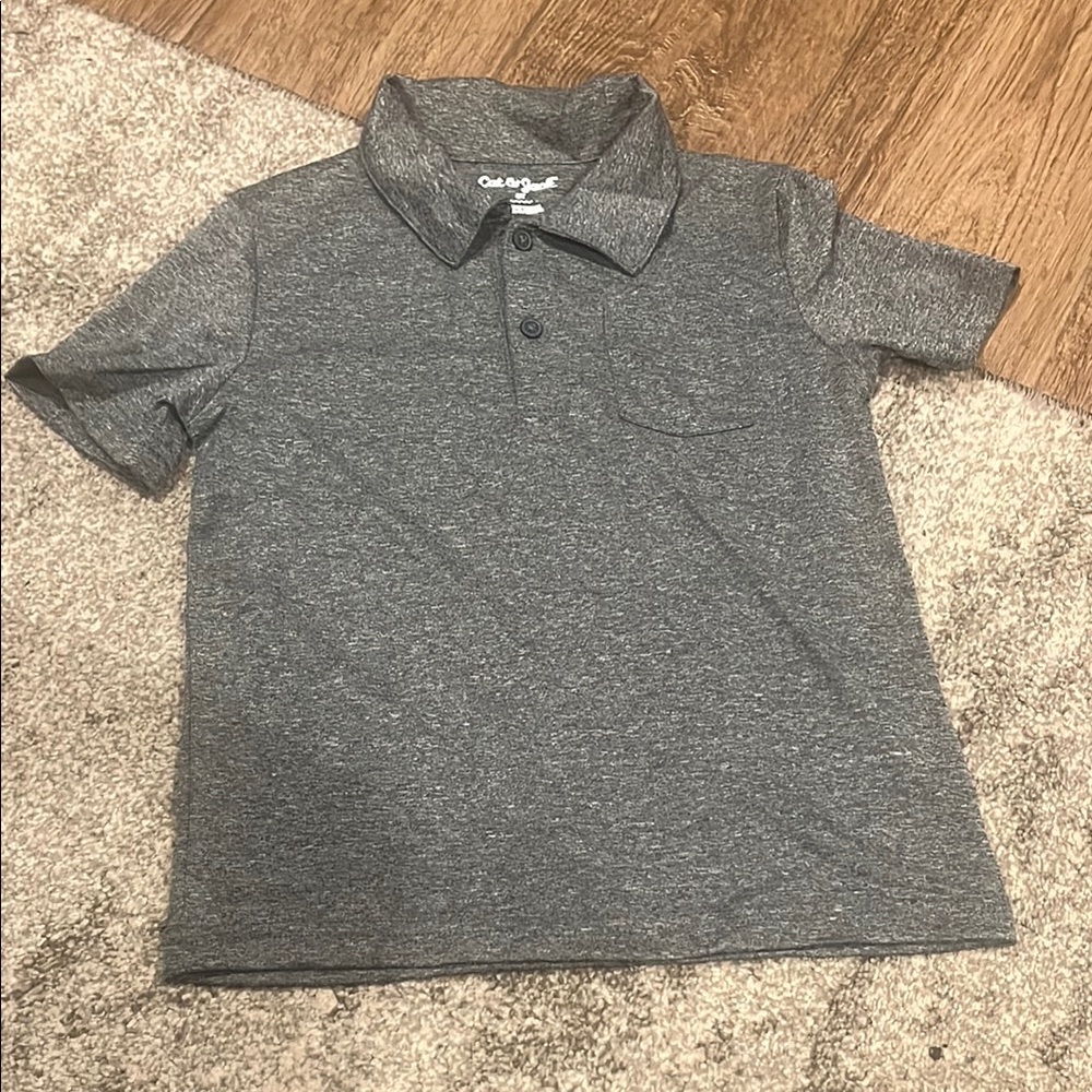 Gray cat & Jack boys soft polo shirt